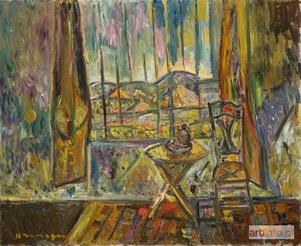 KRÉMEGNE Pinchus | VUE DE L`ATELIER A CERET, 1962