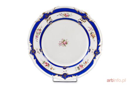 Talerz ozdobny, kon.  XIX w.