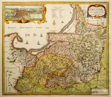 PISCATOR Vischer | Tabula Prussiae exima cura conscripta per Casparum Henneberch...