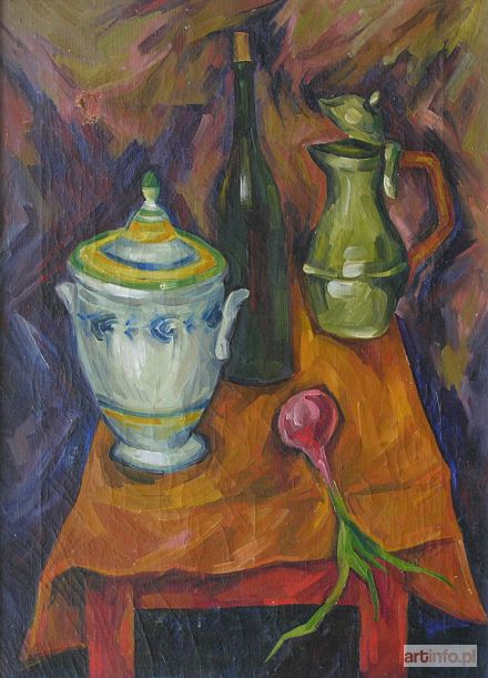 CHAPIRO Jacques | Nature morte au vase et a l`oignon