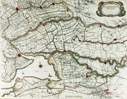 BLAEU Willem Guilielmus Janszoon | Mapa Holandii Południowej