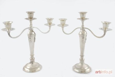 Para świeczników trójświecowych