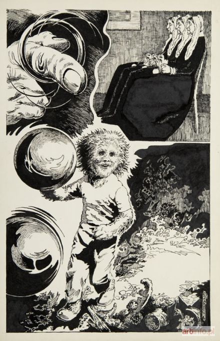 SKARŻYŃSKI Jerzy | Piknik na skraju drogi, ilustracja do tekstu Arkadija i Borysa Stugackich, 1976 r.