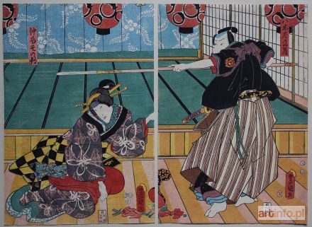 KUNISADA Utagawa | Aktorzy kabuki-dyptyk