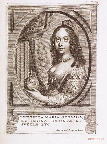 JODE II Pieter de | Królowa Ludwika Maria Gonzaga, po 1645