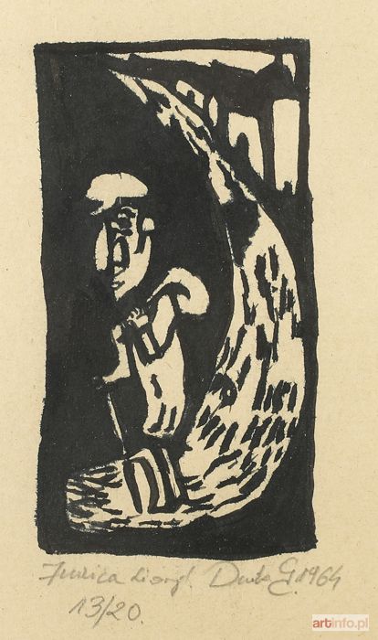 DUDA-GRACZ Jerzy | Wędrowiec, z cyklu Judaica, 1964 r.