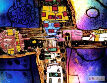 HUNDERTWASSER Friedensreich | Skrzyżowanie ulic (Strassenkreuzung)