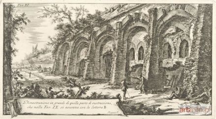 PIRANESI Giovanni Battista (Giambattista) | Powiększenie fragmentu oznaczonego na tablicy IX [poz. 236] literą B