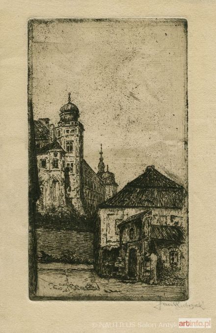 RUBCZAK Jan (Dubczak) | Wawel od strony kościoła św. Idziego, ok. 1907