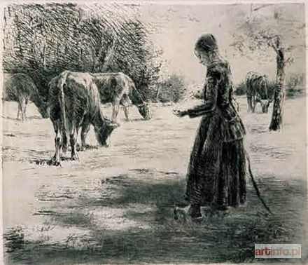 LIEBERMANN Max | Pasterka na leśnej łące, ok.1892