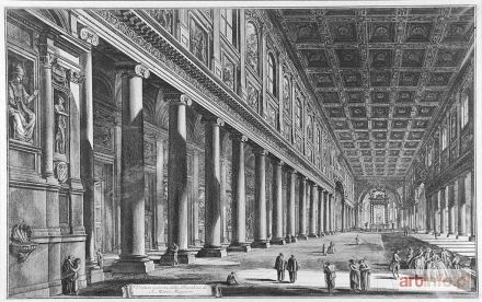 PIRANESI Giovanni Battista (Giambattista) | Wnętrze bazyliki Santa Maria Maggiore w Rzymie;