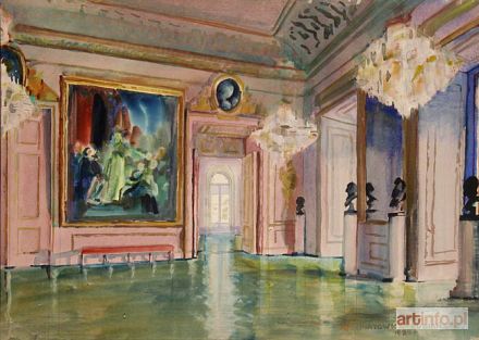 ŁUBIAŃSKI-INATOWICZ Adolf | SALA PAŁACU W WILANOWIE, 1924 r.