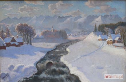 LESZKO Ludwik | Widok na góralską wieś, 1929