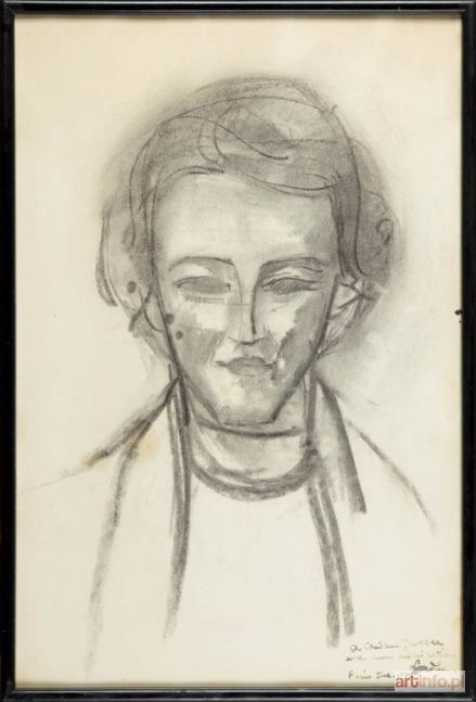 LANDAU Zygmunt (Sigmond) | Portret prof. Władysławy Jaworskiej, 1956 r.