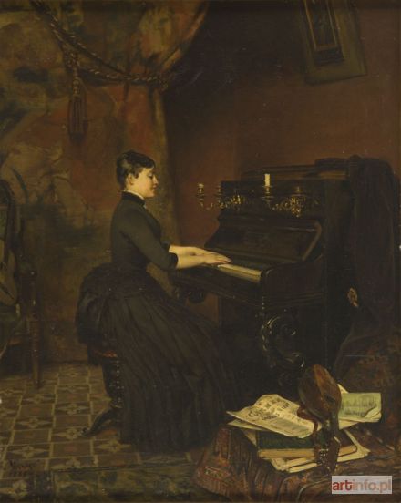 MERWART Paweł | Improwizacja, Pianistka, 1889 r.