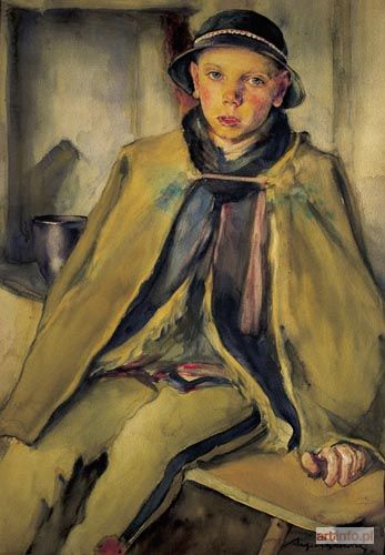 AUGUSTYNOWICZ Aleksander | Portret młodego górala, 1914-1921