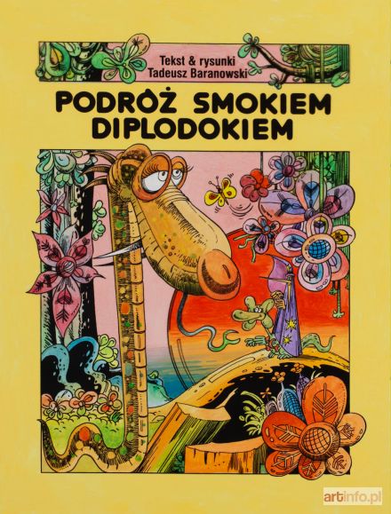 BARANOWSKI Tadeusz | Podróż smokiem Diplodokiem - okładka komiksowa, 1986 r.