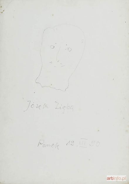 PANEK Jerzy | Portret Józefa Zięby, 1990