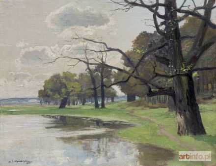 GORSTKIN-WYWIÓRSKI Michał | DĘBY NAD WODĄ W ROGALINIE, 1905