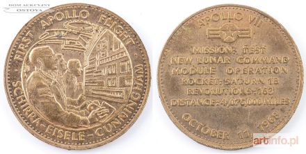 MEDAL, PIERWSZY LOT APOLLO, 1968
