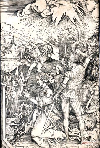 DÜRER Albrecht | MĘCZEŃSTWO ŚW. KATARZYNY ALEKSANDRYJSKIEJ, 1497-1498