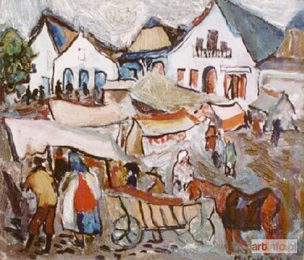 MATUSZCZAK Edward | Rynek w Ciężkowicach (1933)