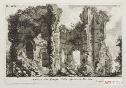 PIRANESI Giovanni Battista (Giambattista) | Ruiny świątyni antycznej w Rzymie