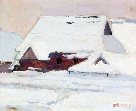 GAŁEK Stanisław | CHATA POD ŚNIEGIEM, ok. 1910