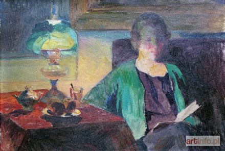 ŻARNECKI Stanisław | Przy lampie (1927)