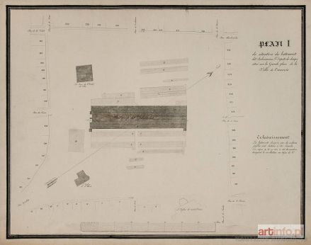 SEVIGNE Jan de | Plan Rynku Głównego w Krakowie, ok. 1834