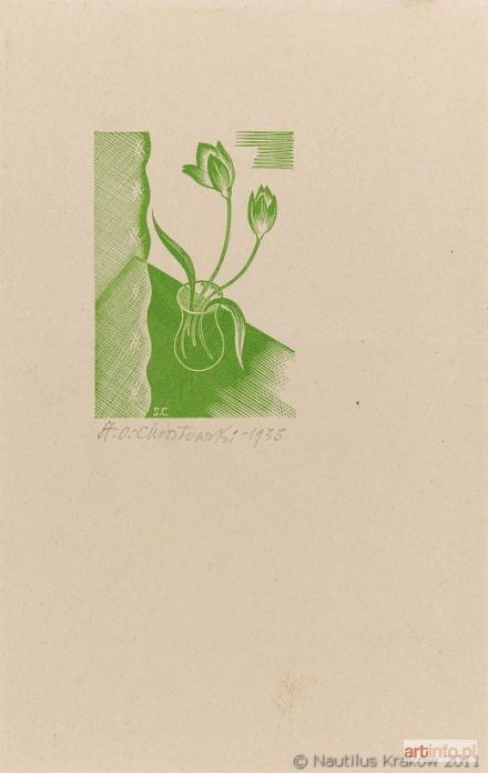 OSTOJA-CHROSTOWSKI Stanisław | Zielony tulipan, 1935