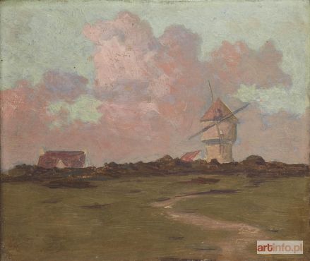 CYLKOW Ludwik | Paysage au moulin