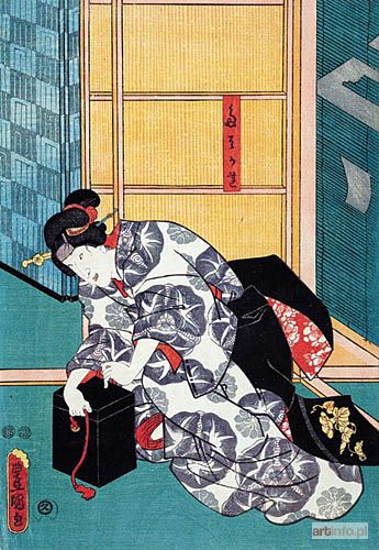 KUNISADA Utagawa | AKTOR TEATRU KABUKI W ROLI TASAGERE, 1847-1852