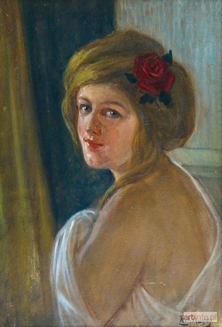 ŻELECHOWSKI Kasper | Dziewczyna z różą, 1940