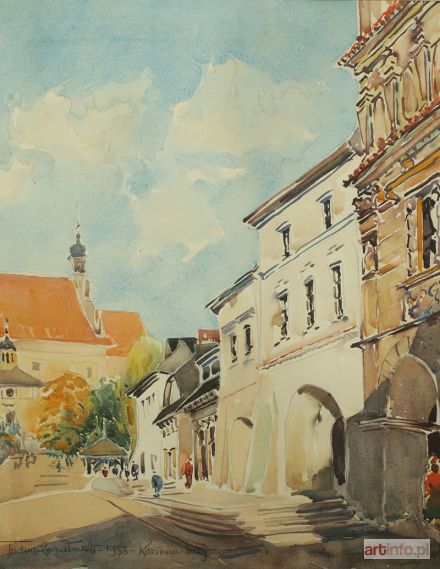 BOGUSŁAWSKI Tadeusz | Rynek w Kazimierzu Dolnym, 1958 r.