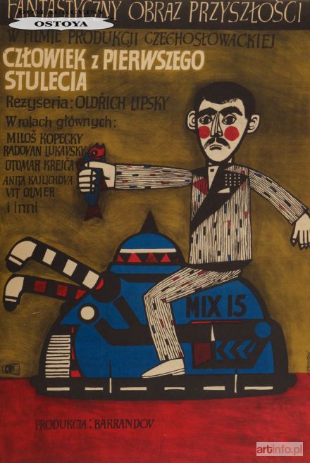 STACHURSKI Marian | Plakat do filmu CZŁOWIEK PIERWSZEGO STULECIA, 1963