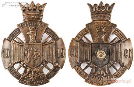 ODZNAKA PAMIĄTKOWA, 9 DYWIZJA PIECHOTY (DYWIZJA PODLASKA) wzór 2