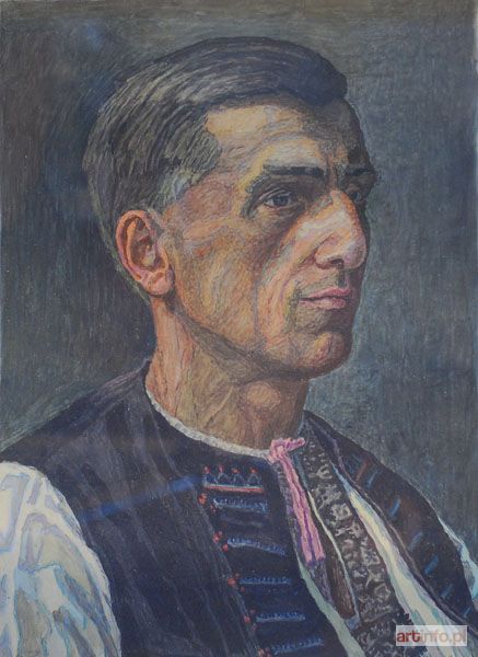 WAŁACH Jan | Portret młodego górala, 1968