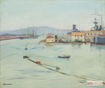 MONDZAIN Szymon (Simon, Szmaj) | Port w Tulonie, około 1929 r.