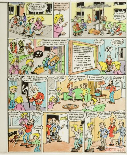 PAWEL Szarlota | Kubuś Piekielny - Remont?Remont!, plansza komiksowa nr 1, 1981 r.