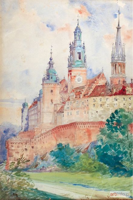 RASCHKA Robert | Widok na Wawel, 1899