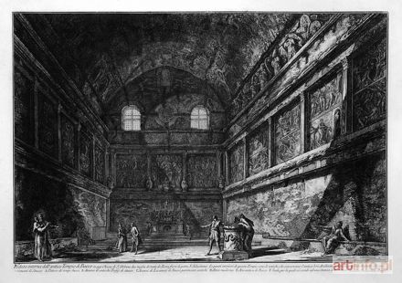 PIRANESI Giovanni Battista (Giambattista) | Rzym. Wnętrze świątyni Bachusa, obecnie kościoła Św. Urbana, 1767