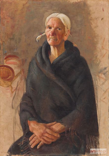 PRUSZKOWSKI Tadeusz | Portret staruszki, około 1930 r.