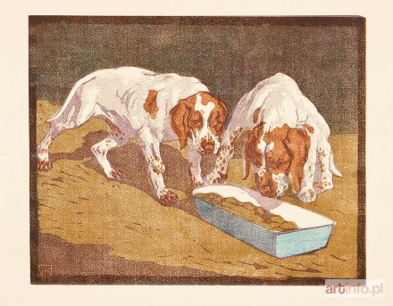 KLEMM Walther | Szczenięta [Junge Hunde], 1907