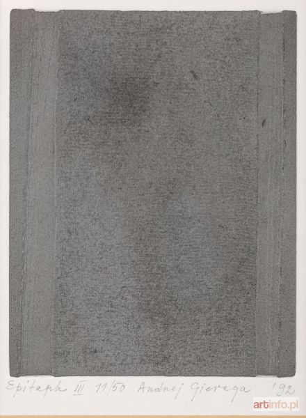 GIERAGA Andrzej | Epitaph III, 1992 r.