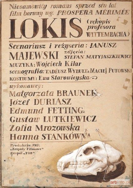 STAROWIEYSKI Franciszek | Projekt plakatu do filmu Lokis. Rękopis profesofa Wittemnacha, 1970 r.