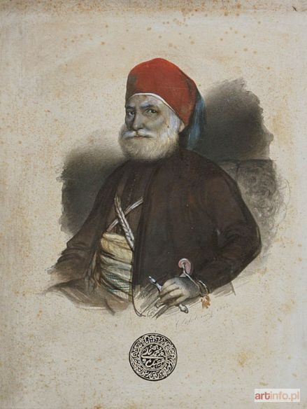 ARTYSTA nieokreślony | Portret Turka w fezie (1844)