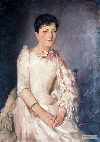 BATOWSKI-KACZOR Stanisław | PORTRET JANINY OSTOI-OSTASZEWSKIEJ, 1890 r.