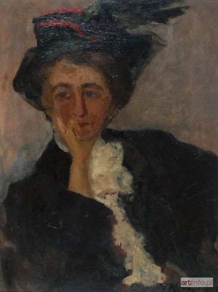 RYCHTER Tadeusz | Portret artystki Heleny Arkawin, 1908