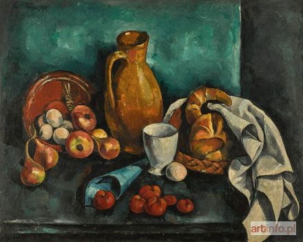 KRAMSZTYK Roman | Still Life with Apples and Croissants [Martwa Natura z jabłkami i rogalikami]